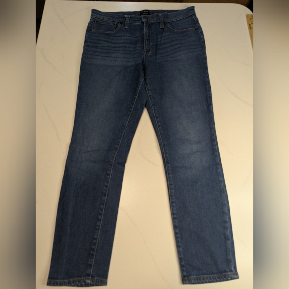 J.Crew Women 9” High Rise Skinny Blue Denim Jeans Size 28 - Picture 2 of 10